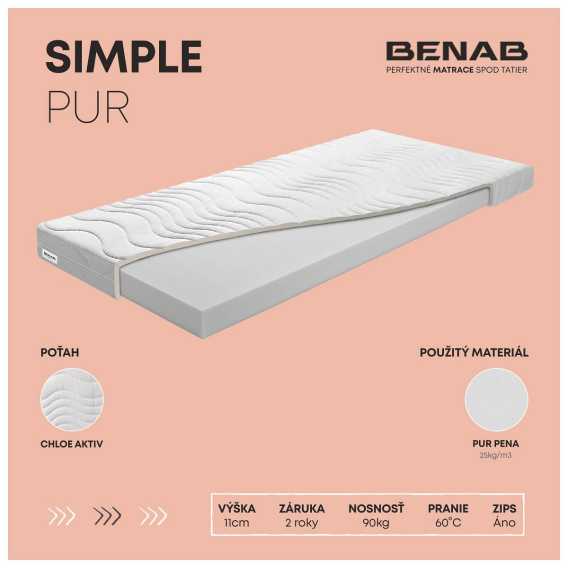 Obrázok pre Matrac BENAB SIMPLE PUR